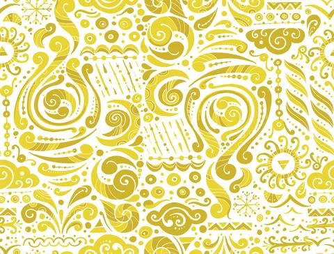 Four elements concept. Air design background. Seamless pattern print Stock Illustration