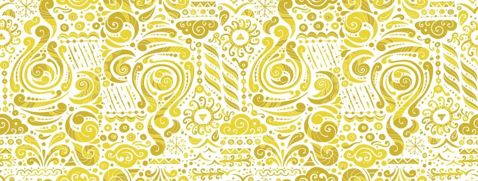 Four elements concept. Air design background. Seamless pattern print Stock Illustration