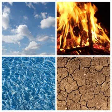 The four elements Stock Photos
