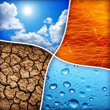 Four elements Stock Photos