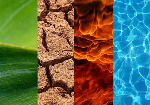 Four elements rectangles background Foto stock