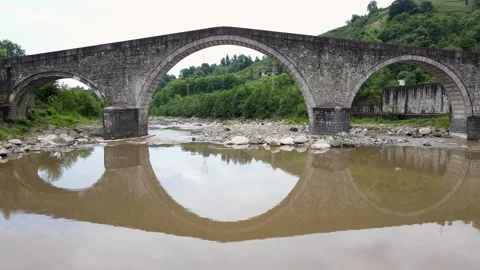 Four Eyes Arch Bridge Stock Footage 331514007
