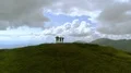 The four friends jumping on the mountain top 4k or 4k+ Resolution