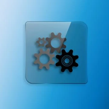 Four gears icon Stock Illustration