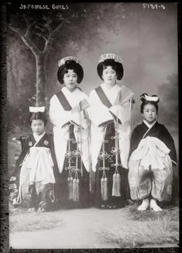 Four Geisha. Foto stock