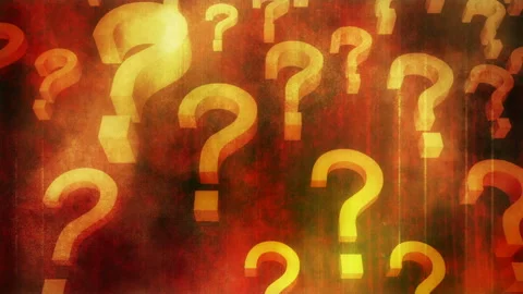 Four grunge texture looping question mark animated background Video stock 252866171