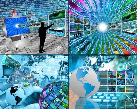 Four images Stock Illustration