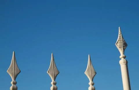 Four iron spears Stock Photos