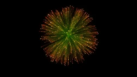 Four Isolated Fireworks with Matte Version 1 Vídeos de archivo 80462646