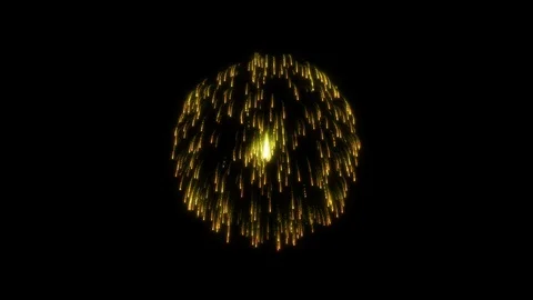 Four Isolated Fireworks with Matte Version 2 Vídeos de archivo 80462650