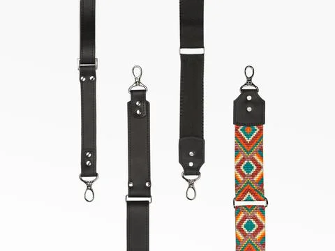 Four Kinds of Removable and Adjustable Bag Straps Stock Photos