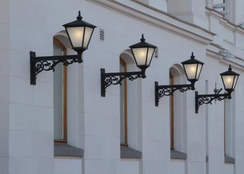 Four lanterns Stock Photos
