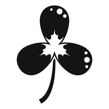 Four leaf clover icon simple vector. Irish luck Stock Illustration
