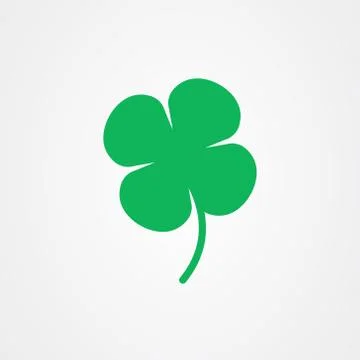 Four leaf clover icon vector, St Patricks day vector. Illustrazione stock