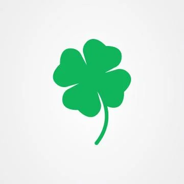 Four leaf clover icon vector, St Patricks day vector. Stock Illustration