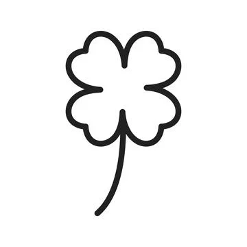 Four Leaf Clover icon vector image. Suitable for mobile apps, web apps and print Stock Illustration