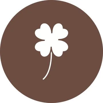 Four Leaf Clover icon vector image. Stock Illustration