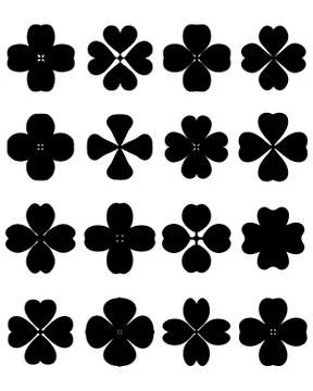 Four leaf clover Stock Illustration