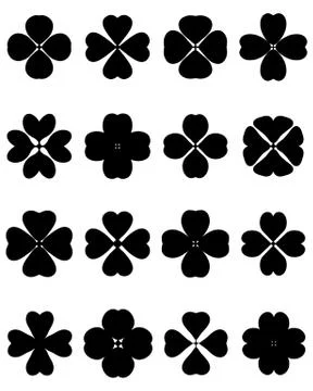 Four leaf clover Stock Illustration