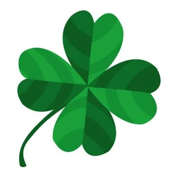 Four-leaf clover. Stock Illustration