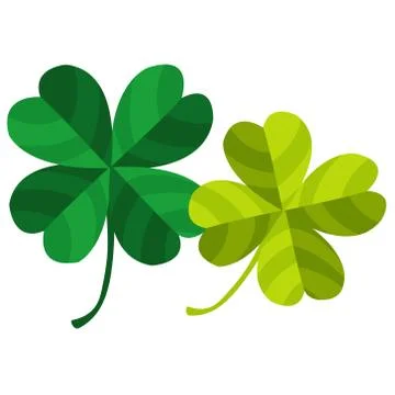 Four-leaf clover. Stock Illustration