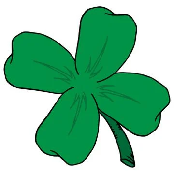 Four leaf clover. Stock Illustration