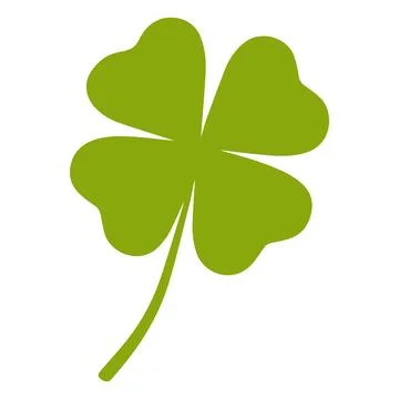 Four leaf clover isolated. vector illustration Stock Illustration