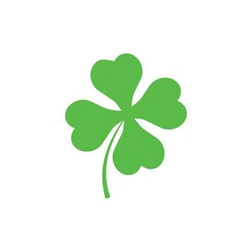Four Leaf Clover Lucky Charm Vector Illustration Stock Illustration
