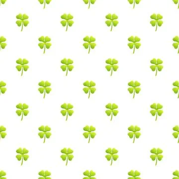 Four leaf clover pattern representing luck and irish tradition Stock Illustration