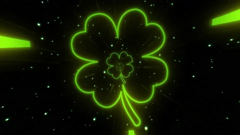 Four Leaf Clover Shape St. Patrick's Day 스톡 동영상 171449050