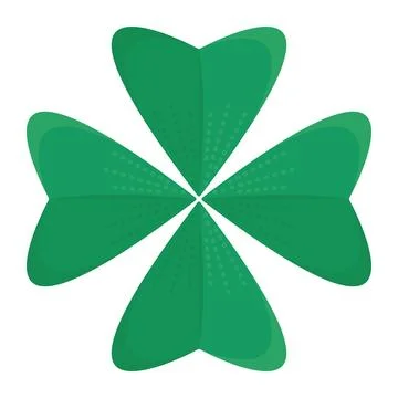 Four-leaf clover single leaf Stock Illustration