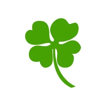 Four Leaf Clover on St. Patrick's Day Stock Illustration