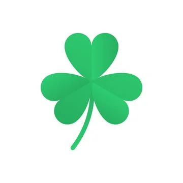 Four leaf clover st. patrick's day illustration Stock Illustration