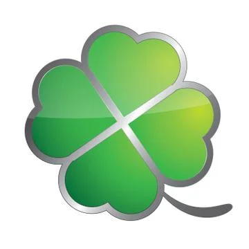 Four leaf clover symbol Stock Illustration