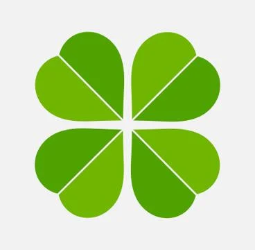 Four leaf green clover icon. Vector illustration. Stock Illustration