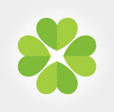 Four leaf green clover icon. Vector illustration. Stock Illustration