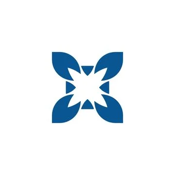 Four leaf luck symbol luck logo a design, graphic, minimalist.logo Stock Illustration