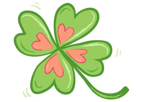 Four leaf lucky clover Stock Illustration
