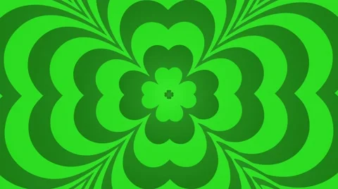 Four leafed clover saint Patrick day Irish holiday seamless loop motion ba green Stock Footage 60859127
