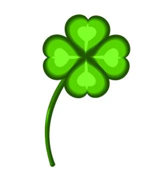 Four-leafs clover Stock Illustration