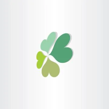 Four leafs clover luck symbol Stock Illustration