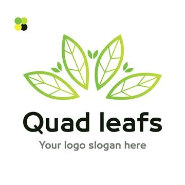 Four leafs logo design and template Stock Illustration