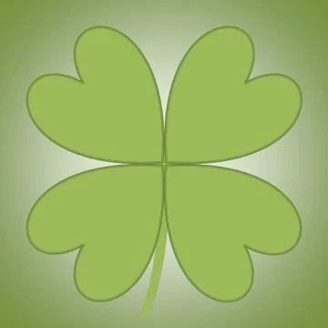 Four leaves clover Stock Illustration