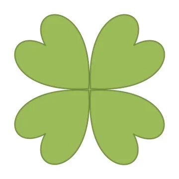 Four leaves clover Stock Illustration