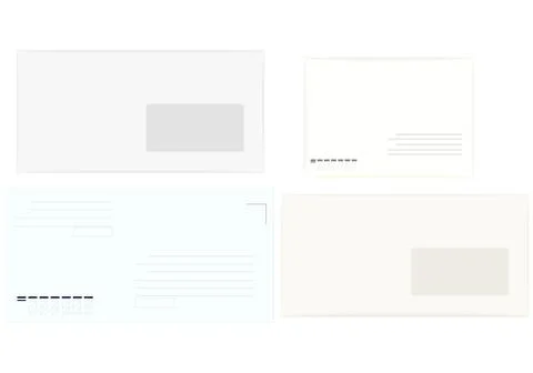 Four letters Illustrazione stock