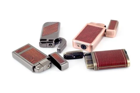 Four lighters Stock Photos