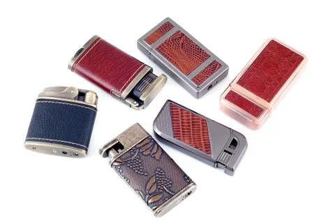 Four lighters Stock Photos