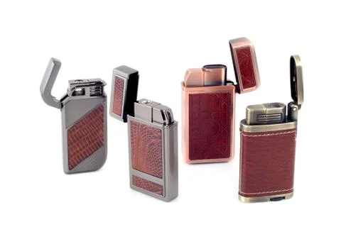 Four lighters Stock Photos
