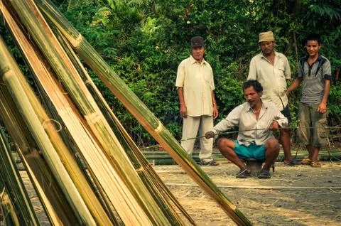 Four men in Nepal Stock Photos