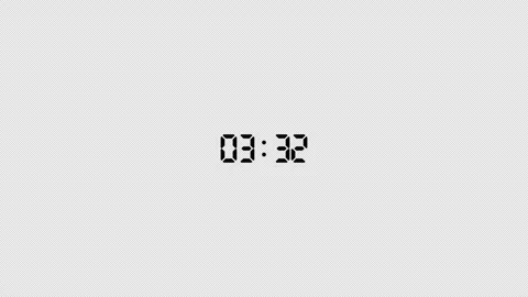 Four minutes countdown timer animation in sixty seconds with alpha channel Stock Footage 344245057